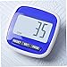 AwnsIMfreien Pocket Step Counter, 1PC Pocket Pedometer with Belt Clip Step Counter, Pedometer Walking Distance Calorie with Large LCD Display and Belt Clip (Blue)
