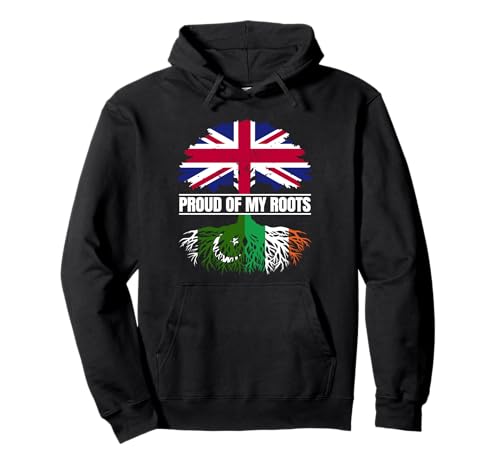 Pakistan Ireland Heritage Proud of my Roots Pakistani Irish Pullover Hoodie