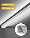 fmwkrj 4FT 4 Pack Super Bright LED Shop Lights, 60W 9600LM 6000K Workbench Tube Light, T8 Linkable Ceiling Light Fixture for Garage, Cabinet, Supermarket, Warehouse, Barn