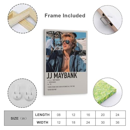 IMCAY Jj Maybank Wall Art Picture Print Modern Family Room Decor 08 x 12 Inch (20 x 30 cm) - Image 3