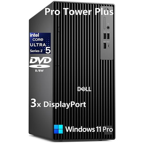 Dell Pro QCT1250 �f�X�N�g�b�v�R���s���[�^�[�AIntel Core i7-14700 (20�R�A/28�X���b�h)�A16GB DDR5 RAM�A512GB PCIe SSD�A�f���A��4K���j�^�[�T�|�[�g�AUSB-C�AWindows 11 Pr