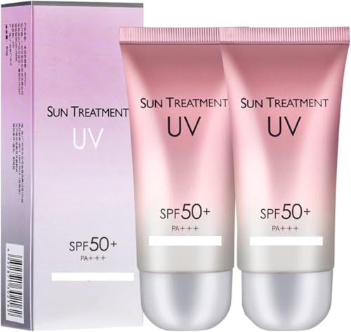 Crema de protección solar con aislamiento UV SPF 50+, ultra hidratante, de larga duración, impermeable, a prueba de sudor, crema de aislamiento, ligera y no grasosa, para todo tipo de piel
