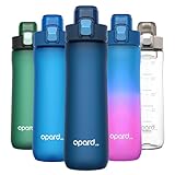 Opard Sports Water Bottle, 20 Oz BPA Free Non-Toxic Tritan Plastic Water Bottle with Leak Proof Flip Top Lid for Gym Yoga Fitness Camping (Blue)