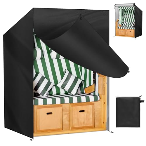 OFFCUP Strandkorb Schutzhülle 210d Oxford Strandkorbhülle mit Belüftungsöffnungen Strandkorb Abdeckung mit Kordelzug, Wasserdicht Wetterfest Winddicht und UV-Beständig Schwerlast(120x90x160/140cm) OFFCUP Strandkorb Schutzhülle 210d Oxford Strandkorbhülle mit Belüftungsöffnungen Strandkorb Abdeckung mit Kordelzug, Wasserdicht Wetterfest Winddicht und UV-Beständig Schwerlast(120x90x160/140cm)