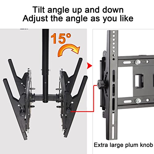 Support de plafond réglable pour téléviseurs inclinable pivotant - 4