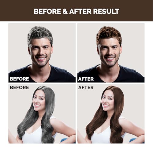 Image of Dark Brown 20 Minutes Gel Hair Color, Fruitberries Extracted - 100% Grey Coverage, No Skin Stain- 500ML Developer and 500ML Colorant, Pack of 1