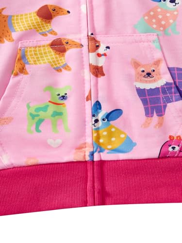 Baby Girl Zip-up Jacket Rainbow Unicorn Cotton Hoodie Sweatshirt Toddler Fall Coat Kids Winter Outfits Outerwear 2t-7t4