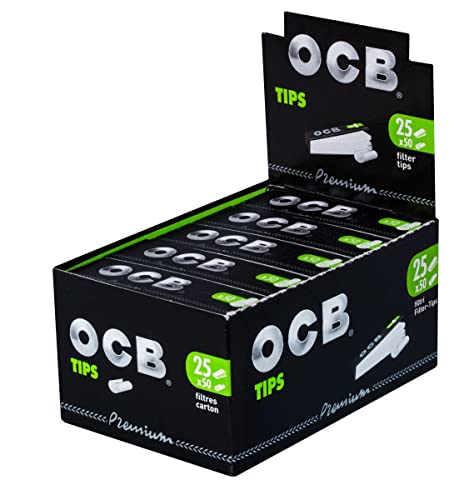 Cigarette Filter OCB 25 Sheets of 50 Filter Tips