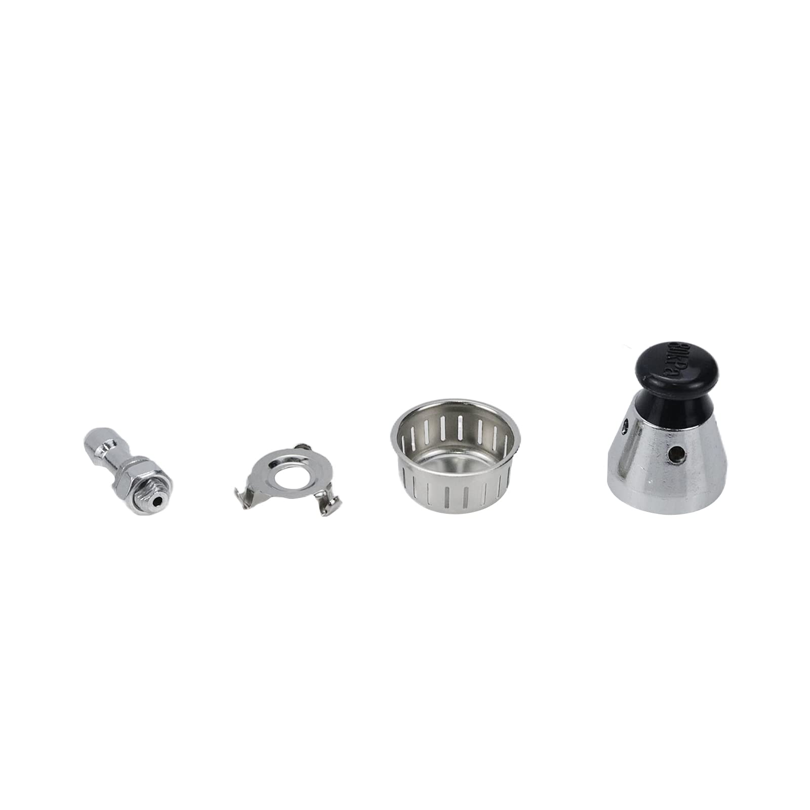 2 válvulas de alivio de olla a presión, válvula de jigger universal de olla a presión con varilla de escape, silbato para control de presión de peso, regulador de seguridad de 80 KPA, diseño 8