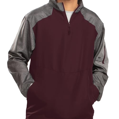 Holloway 229155 HO Raider Pullover Carbn PRT/Mroon 2XL