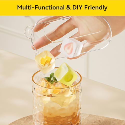 Molde de cubos de hielo con tapa y cuchara de silicona miniatura 4