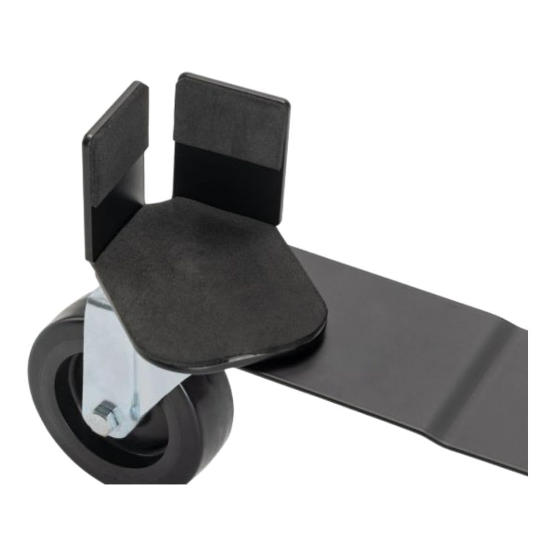 On-Stage AG5000 Amp Glider (Installation-Free Casters for Amplifiers, Rolling-Cart Attachment, Attachable Dolly, Amp Roller, Adjustable Length and Width, Solid Wheels, Heavy-Duty Steel, Black) - Image 3 thumbnail