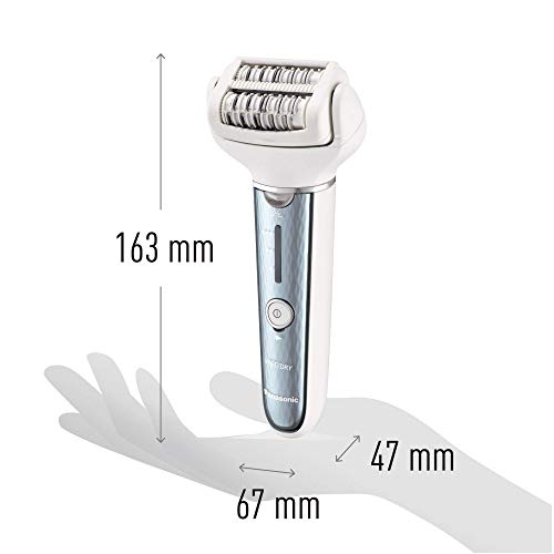 Panasonic Epilierer ES-EL2A-A503, Epiliergerät Damen, Wet & Dry, mit Licht (LED), erweiterbares Zubehör, blau - Image 4