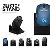 BRAINWAVZ Desktop PC Mouse Stand Holder for Gaming & Office Mice Like Logitech, Razer, Corsair & More - Organize Space and Keep it Clutter-Free! (DM03)
