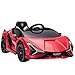 HOMCOM Kinderfahrzeug 2 Fahrmodi SIAN SUV-Auto-Spielzeug Elektroauto mit Fernbedienung extra Breiten Reifen Musik(MP3/USB) Licht 3–5 Jahre PP Metall Rot 108 x 62 x 40 cm