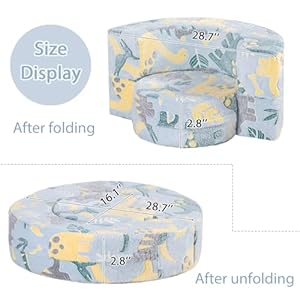 Tiitakidscouchplushtoddlerchair2in1glowinthedarkkidssofatoddlerreadingchairwithwashablecovercarryinghandleconvertiblechildrensofachairforgirlsandboys Urban Country Home Decor Tiita kids couch plush toddler chair2 in 1 glow in the dark kids sofa toddler reading chair with washable cover carrying handle convertible children sofa chair for girls and boys urban country home decor