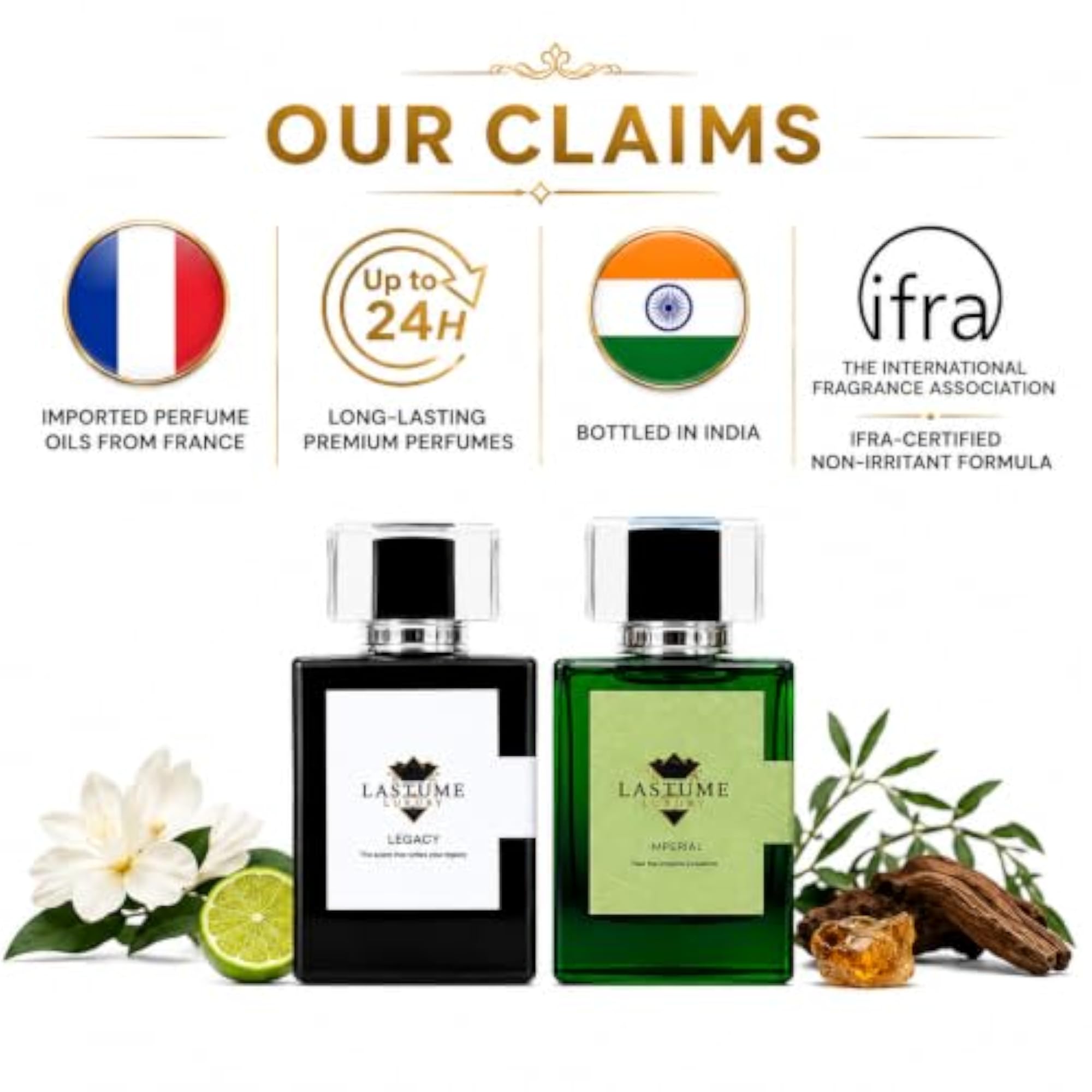 Legacy & Imperial Extrait De Parfum Combo, Unisex Gift Set
