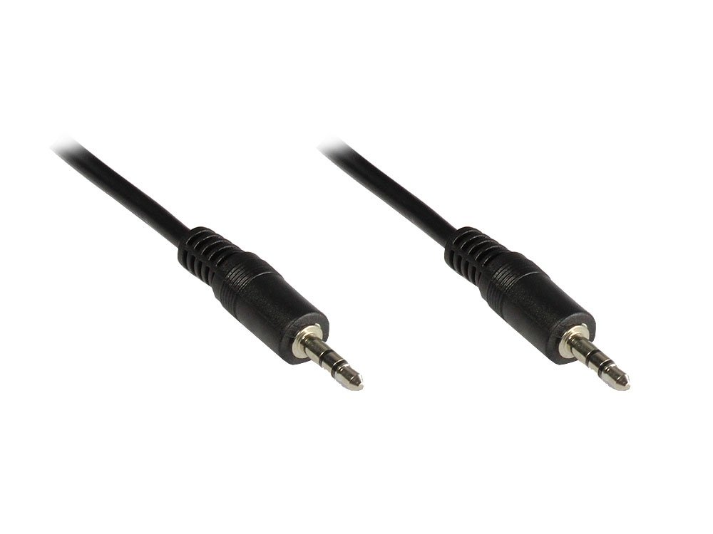 Connexion stéréo jack 3,5 mm mâle/mâle, 2 m. Good Connections®