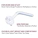 4Pcs 20G Nose Piercing Jewelry Clear Retainer Bioflex, Clear, Size No Size