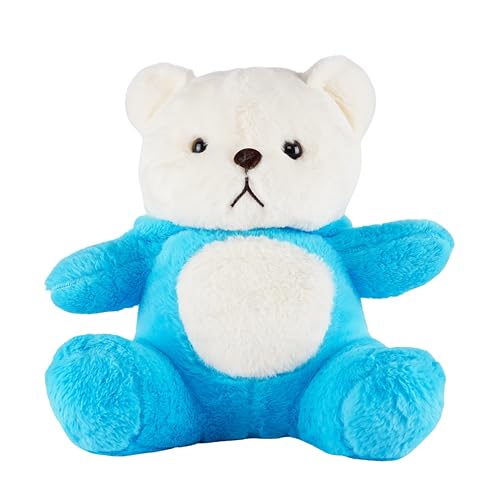 Image of Hooded Teddy Bear Plush Toy | Soft & Cute Stuffed Animal Toy for Hugging for Kids & Loved Ones - Blue 45cm