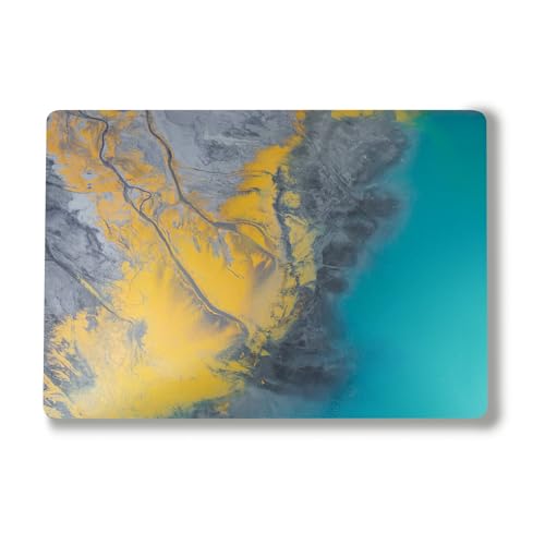 Laptop Skin Compatible with Alienware M18 R2 (2024) - Yellow Spill - Premium 3M Vinyl Protective Wrap Decal Cover - Easy to Apply | Crafted in The USA by MightySkins