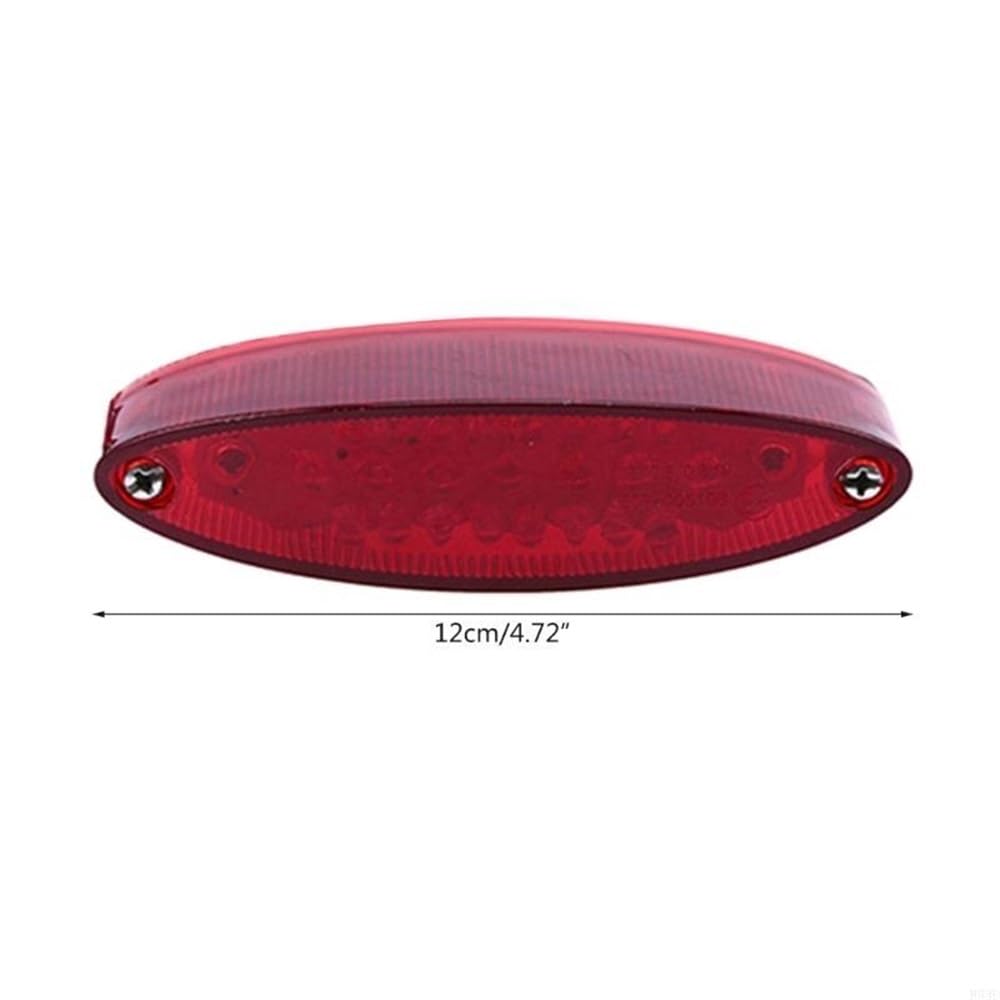 Lampada di Stop Posteriore Universale per Motocicletta A 28 LED, Luce Rossa Luci Freno