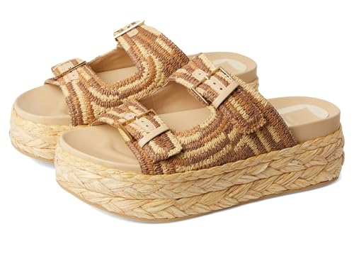 Dolce Vita Women's Fashion Sandal, Brown/Natural, 6.5