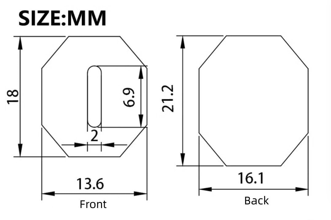 Echeson 1PC Japanese Octagonal Knife Handle, Small Resin and Wooden Knife Grip Blank Replacement for Boning Knives