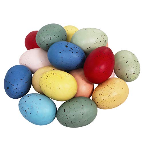 Œufs de Pâques incassables en mousse mouchetée pour décorer sans risque de casse