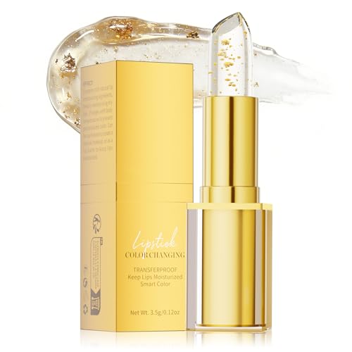 PH Adjusting Lipstick Colour Changing Lipstick, Transfer-Proof & Long Lasting, 24H Hydration & Glossy Shine, Moisturizing Glitter Lip Stick For Mature Women