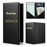 24Pcs Server Books for Waitress, PVC Waiter Book Guest Check Holder Check Presenters for Restaurants