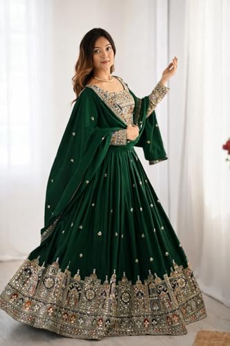 Image of Suppar Sleave Women's Embroidered Anarkali Gown with Dupatta | Traditional Ethnic Wear for Wedding Occasions