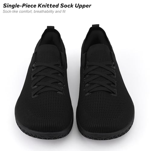 ASITVO Women's Wide Barefoot Zero Drop Sole Minimalist Width Toe Box Walking Shoes Sneakers Colourful Knit Upper4