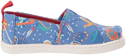 TOMS Girls Alpargata Loafer Flat, Ultramarine Blue Glow in The Dark Dinos in Space, 8 Little Kid | Image 5