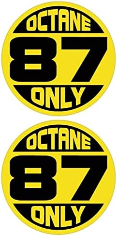 3 Pcs Gas Only Sticker, Vinyl Decal, 5 In - Label Fuel Gas Door Label