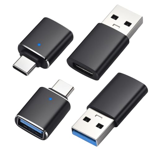 FFOGG usb type-c 変換アダプタセット 急速充電 高速データ転送 5Gbps 向けのlPhone15 16 17 GaIaxy S24 S23 S22 lPad Air4 5 Mlni6 MacBook 対応 2 種類セット 4 個入りの商品画像（Amazon）