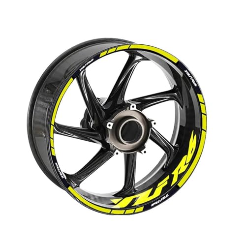 Autocollant avant et arrière réfléchissant pour jantes de moto Yamaha YZF R6 en balade