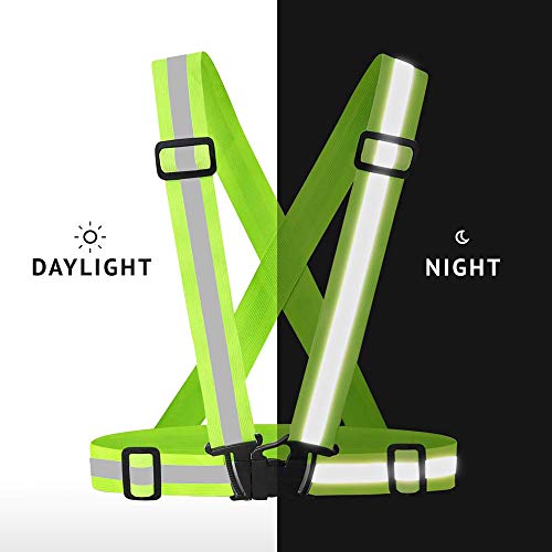 4R Quattroerre.it 4090 Homologierte reflektierende Hosenträger für Motorräder und Fahrräder