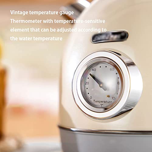 Hervidor eléctrico con termómetro 1.8L beige miniatura 4