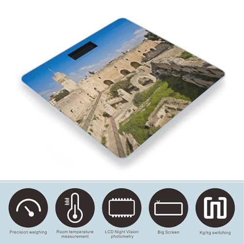 Báscula digital FodPand para baño 400 lb vidrio templado miniatura 3