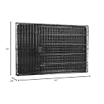 Amazon Basics Portable, Collapsible Metal Wire Dog Crate with Removable Tray, Double Door, Easy to Assemble, Divider Panel for Large Dogs, 42" x 28" x 30", Black - Image 5
