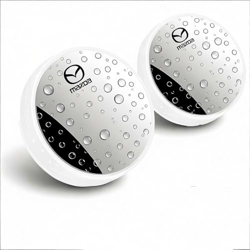 BBTUA 2 Piezas Espejo de Punto Ciego Coche para Mazda Atenza 2002-2005, Espejo Retrovisor Convexo HD de Gran Angular Ajustable 360° para Eliminar Ángulos Muertos,White