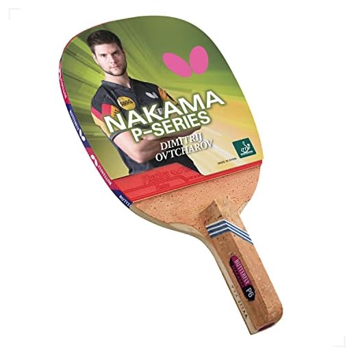 BUTTERFLY Raquete de tênis de mesa japonesa Penhold Nakama P6 | Série Nakama | Ótima velocidade e melhor rotação para jogos avançados | Recomendada para jogadores de nível intermediário