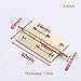 4Pack Decorative Solid Brass Cabinet Cupboard Door Decorative Butt Hinges Furniture Hardware Lot 2.5inch (4,2.5