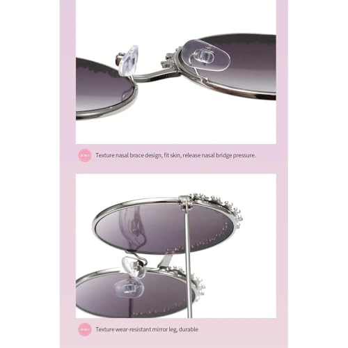 Round Kids Sunglasses Flower Baby Children Shades Sun Glasses Girls Cute Half Frame Metal Eyewear UV400 5