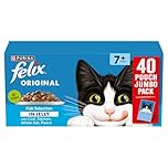 FELIX Original Senior 7+ Fish Selection in Jelly Wet Cat Food 40x85g