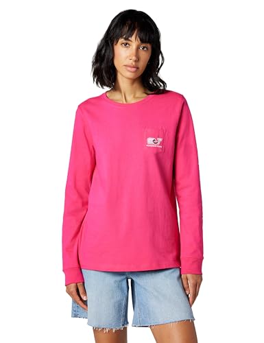 Vineyard Vines Women's Kissed Allover Whale Long-Sleeve Pocket Tee