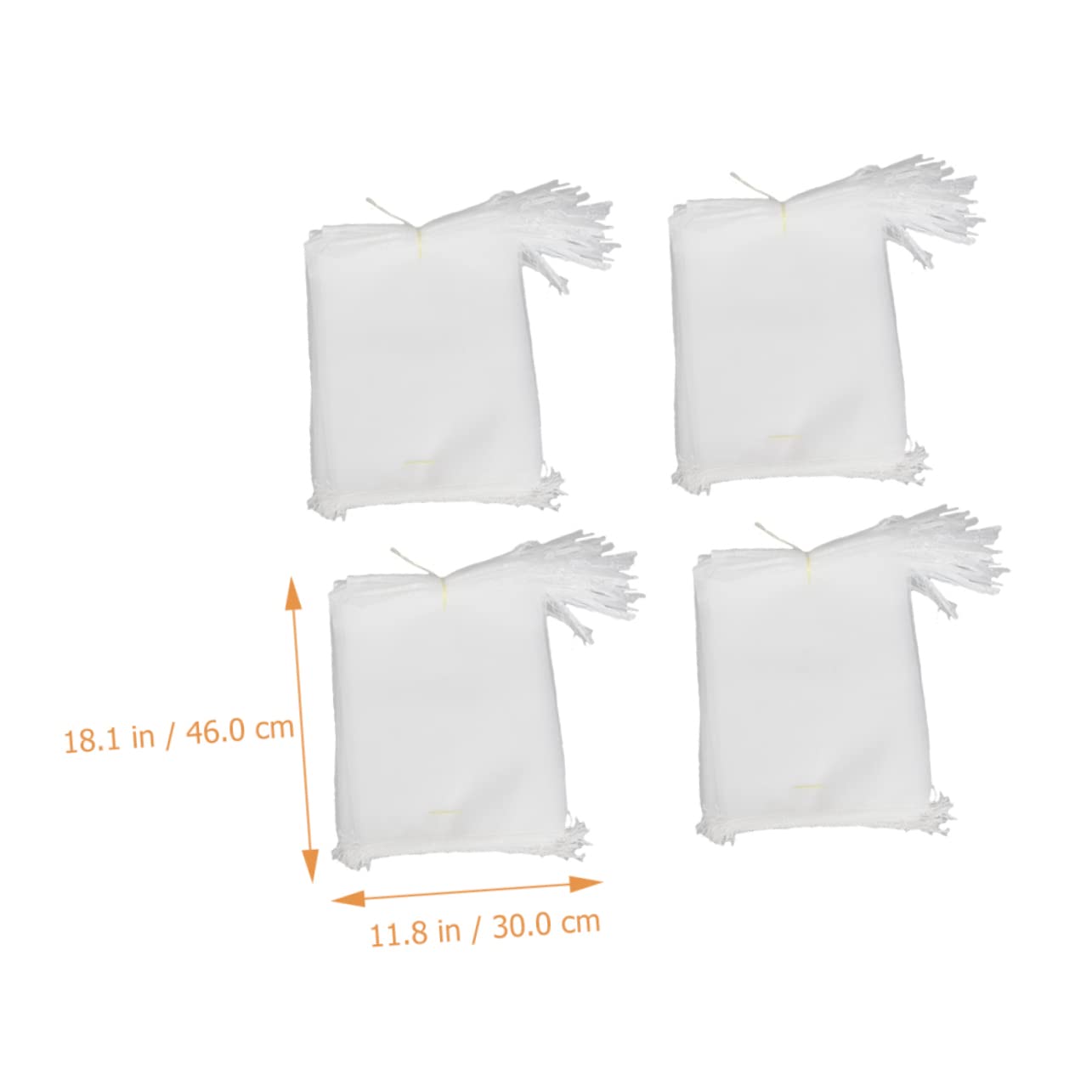 SUPVOX 25pcs Netting Bags with Drawstring and Bird Protection Mesh Covers for Apples Peaches Pears and More for Organic Gardening