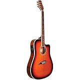 Kona K2 Series Thin Body Cutaway Acoustic Electric Guitar, Sunburst (K2SB)