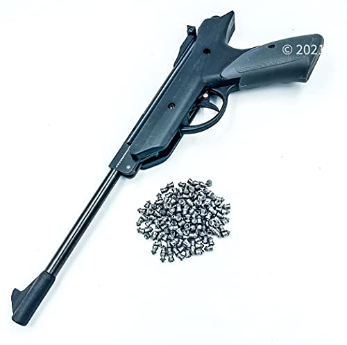 5.5mm 22 Caliber Pistol Air Pellet Gun 450-350 FPS with Pack of 200 Pellets Break Barrel